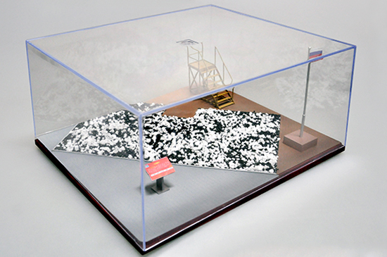Diorama Display Case 316×276×136 mm – Sand Table