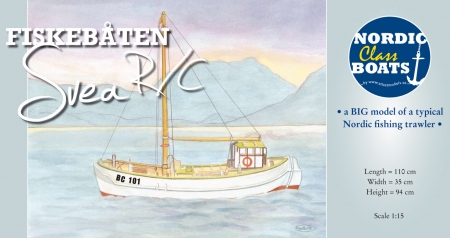 SVEA - Stor Trålare från Bohuslän (RC ready) (L110 cm)
