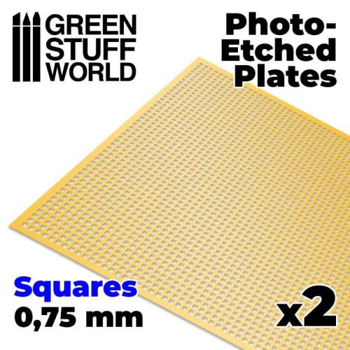 Photo-etched Plates - Medium Squares