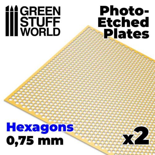 Photo-etched Plates - Medium Hexagons