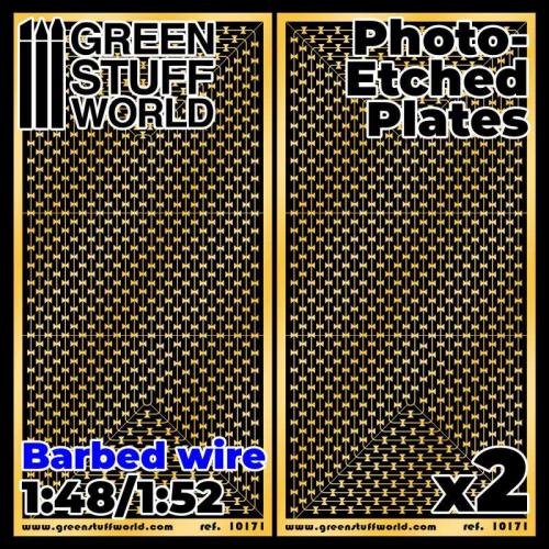 Photo-etched Plates - Barbed Wire