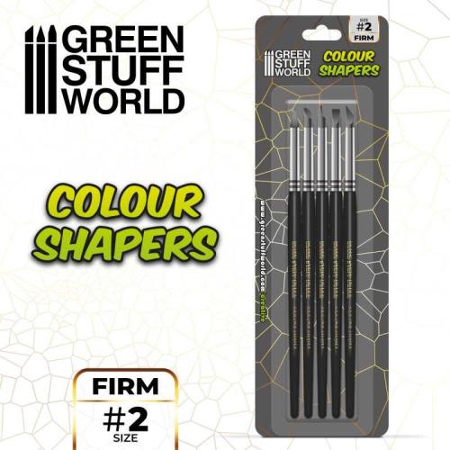 Colour Shapers Brushes SIZE 2 - BLACK FIRM