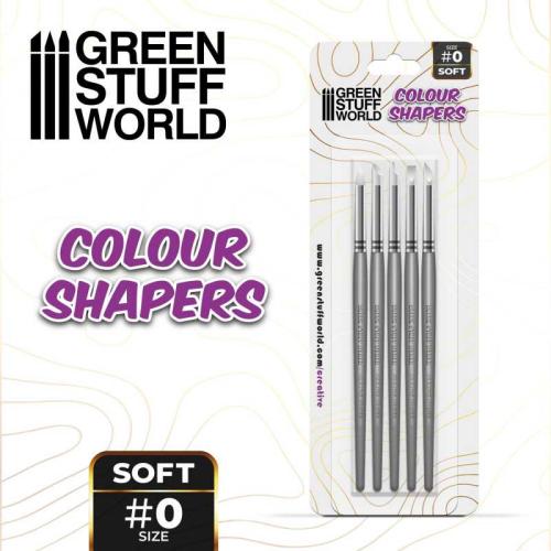 Colour Shapers Brushes SIZE 0 - WHITE SOFT