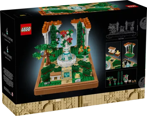 Lego Icons Fontänträdgård