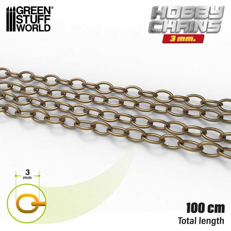 Green Stuff World - Hobby chain 3 mm (metall)