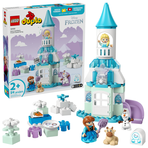 LEGO Annas och Elsas Frostiga Slottsparty 10455