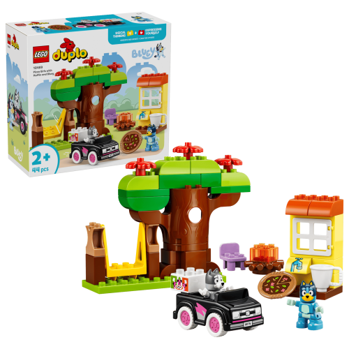 LEGO DUPLO Bluey Pizzatjejer med Muffin och Bluey 10469