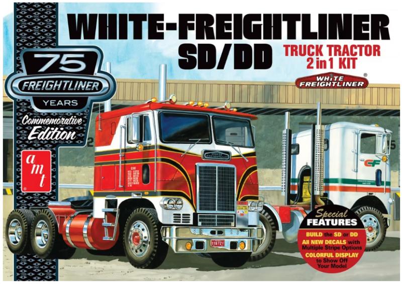 White-Freightliner SD/DD Truck Tractor 2 in 1 kit 1/25