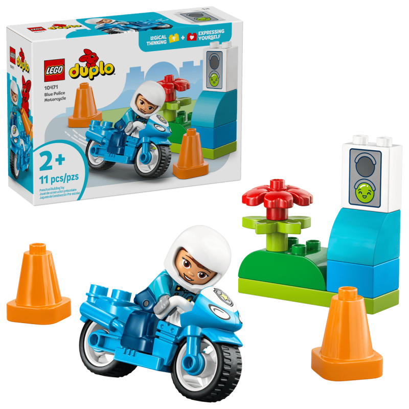 LEGO DUPLO Town Blå polismotorcykel 10471