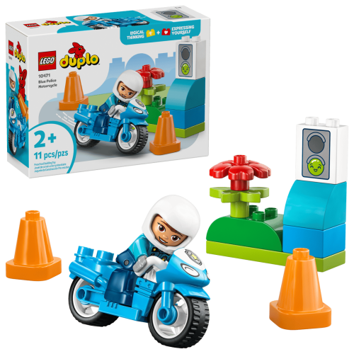 LEGO DUPLO Town Blå polismotorcykel 10471