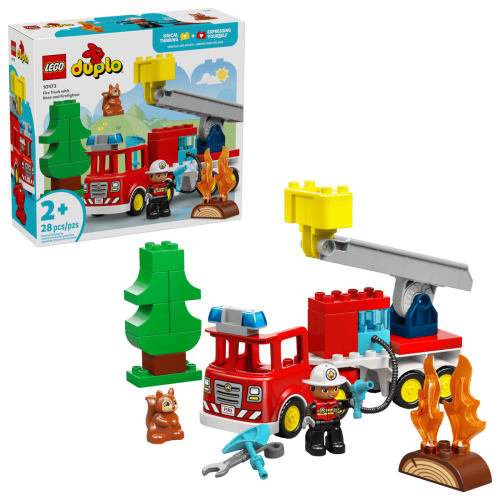 LEGO DUPLO Town Brandbil med slang och brandman 10473