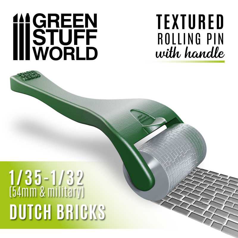 Rolling pin with Handle - Dutch Bricks