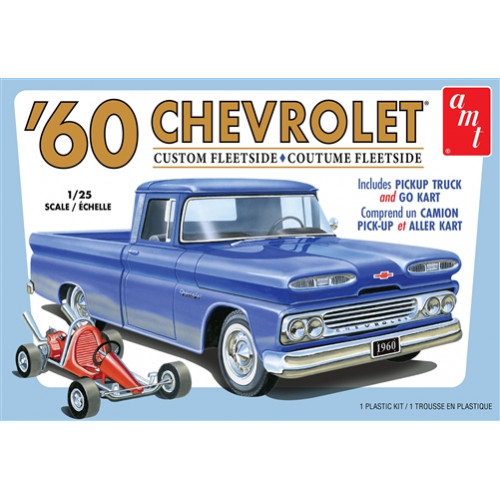 ‘60 Chevrolet custom fleetside with Go Cart 1/25