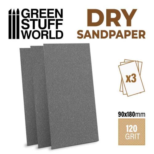 SandPaper180x90mm - DRY 120 grit
