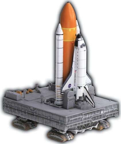Space Shuttle with Crawler Transporter Launching Pad 1/400