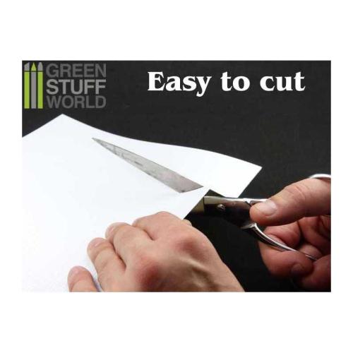 ABS Plasticard - LARGE RECTANGLES Textured Sheet - A4