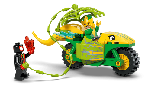 LEGO Spidey Spins och Electros jakt med dinosauriefordon 11198