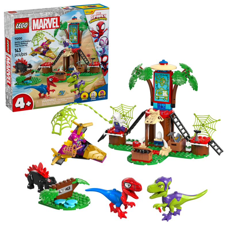 LEGO Spidey Spideys och Gobbys Raptorstrid vid Trädkojan 11200