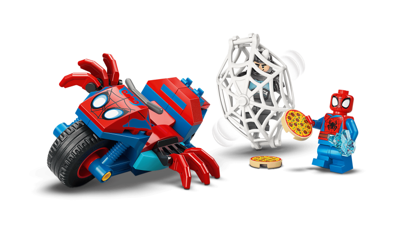 LEGO Spidey Spidey på sin motorcykel mot Rhino 11206