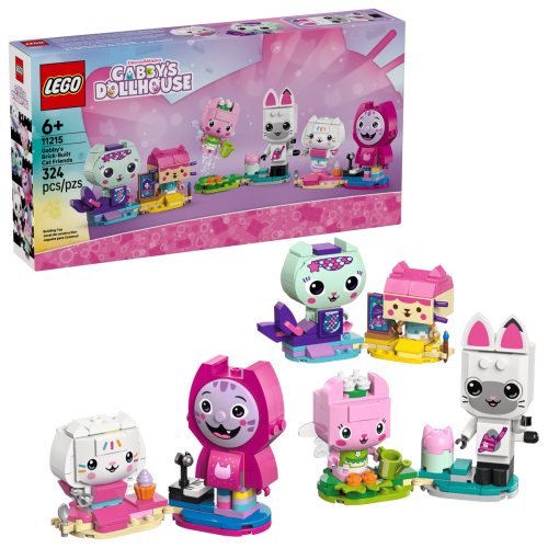 LEGO Gabby's Dollhouse Gabbys klossbyggda kattvänner 11215