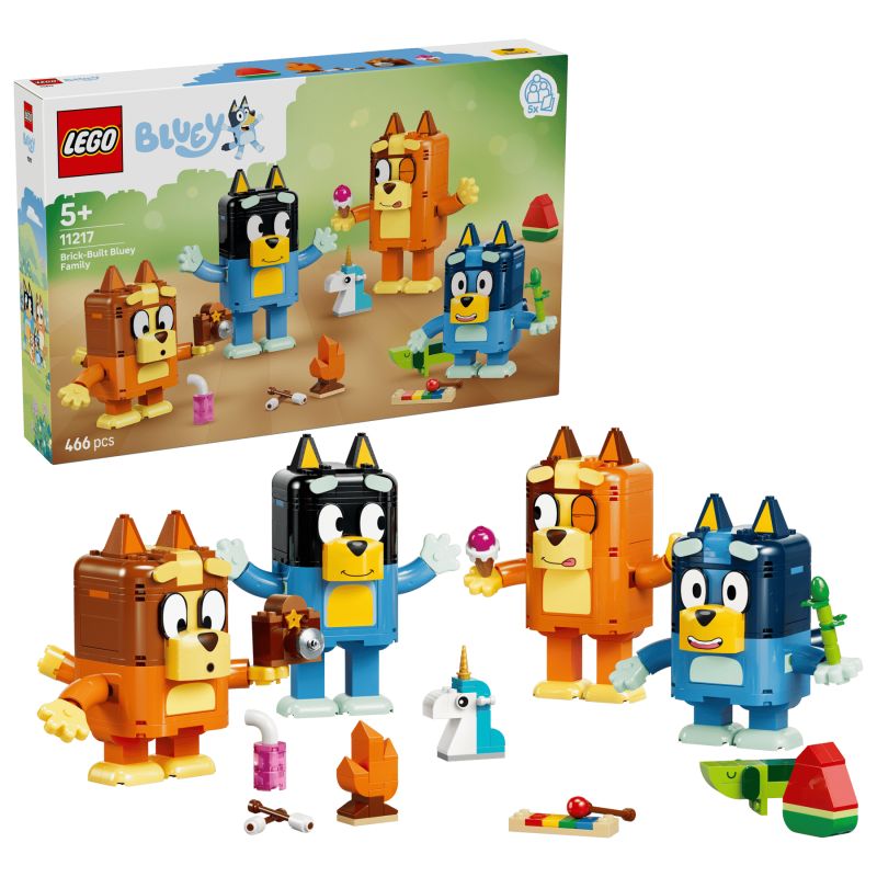 LEGO Bluey Klossbyggd Bluey och familj 11217