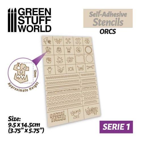Self-adhesive stencils - Orcs