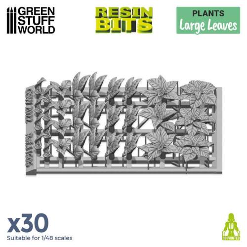 3D printed set - Large Leaves