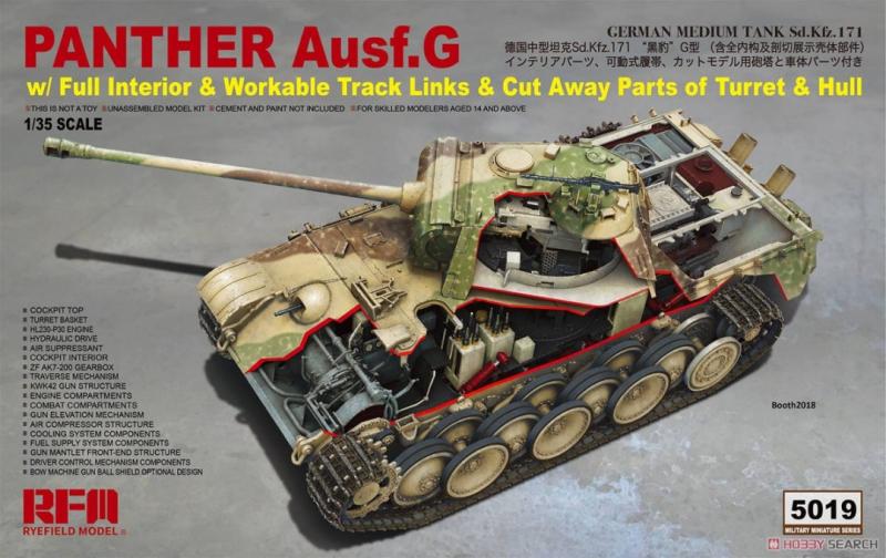 Panther Ausf G with Full Interior and Workable Track Links 1/35