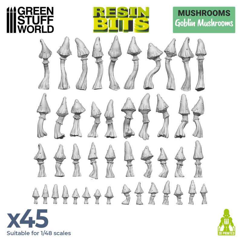 3D printed set - Goblin Mushrooms