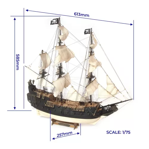 The Black Swan Pirate Ship 1:75
