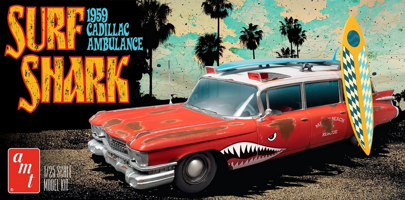 1959 Cadillac Ambulance - Surf Shark 1/25