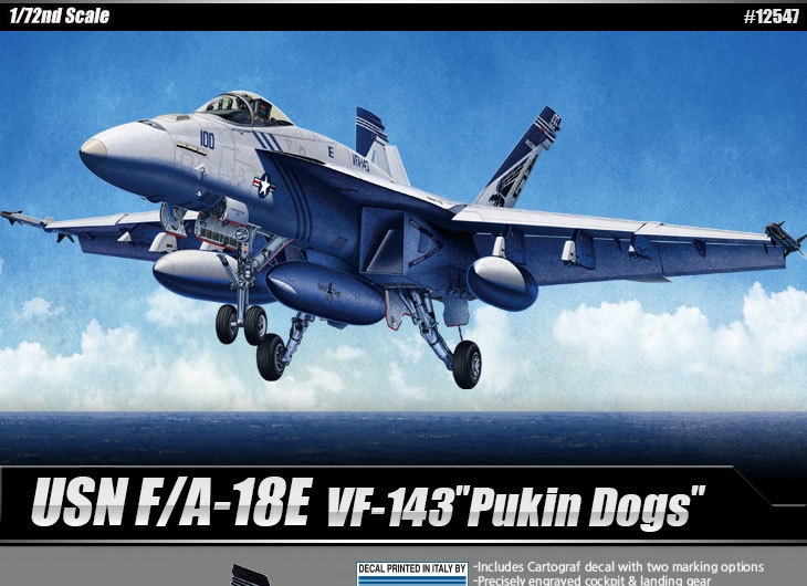Usn F/A-18E "VFA-143 Pukin Dogs" 1/72