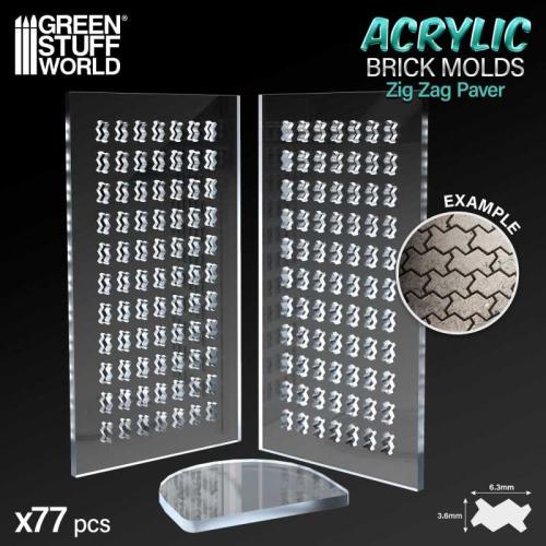 Acrylic molds - Zig Zag Pavement