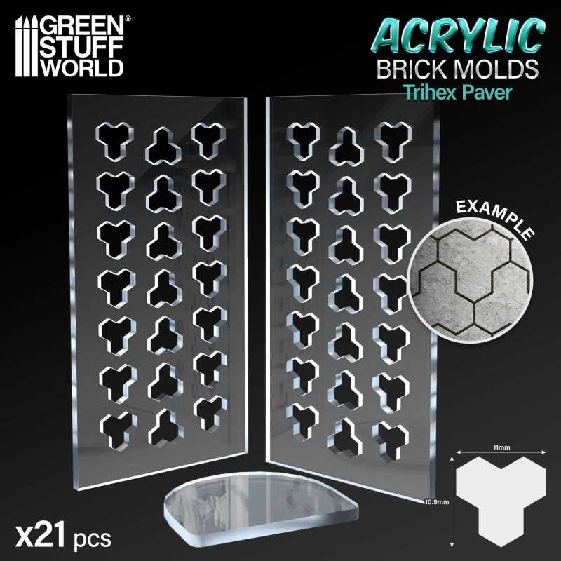 Acrylic molds - Trihex Paver