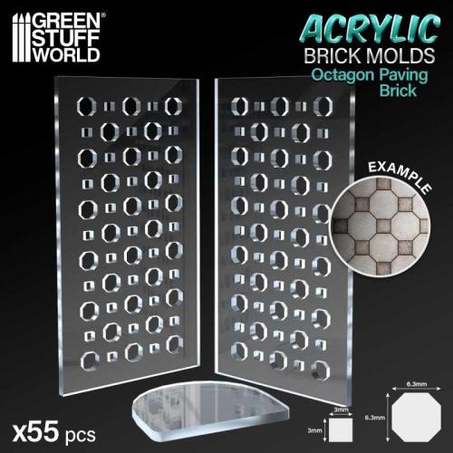 Acrylic molds - Octagon Paving Brick