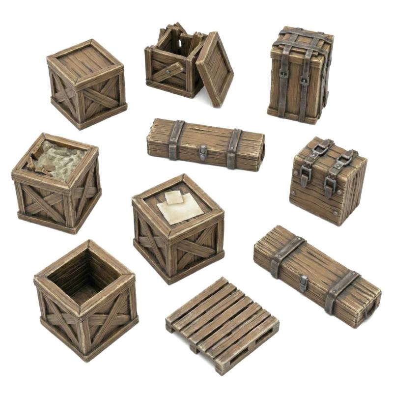 Wooden Crates (14) (1:48)