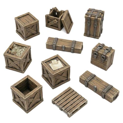 Wooden Crates (14) (1:48)