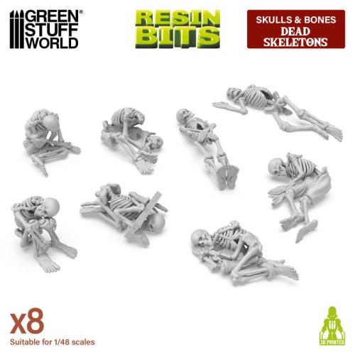 3D printed set - Dead Skeletons (1:48) (8)