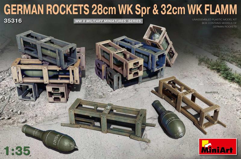 German Rockets 28cm WK Spr & 32cm WK Flamm 1/35