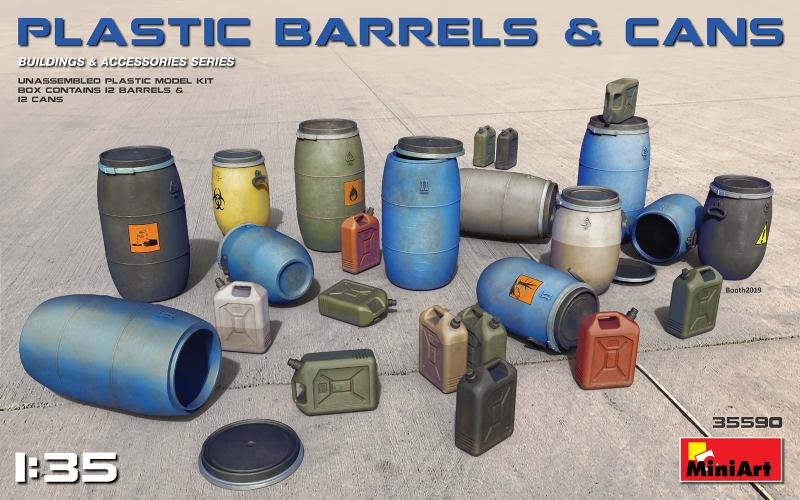 Plastic Barrels & Cans 1/35