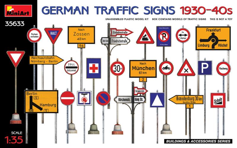 German Traffic Signs 1930-40’s 1/35