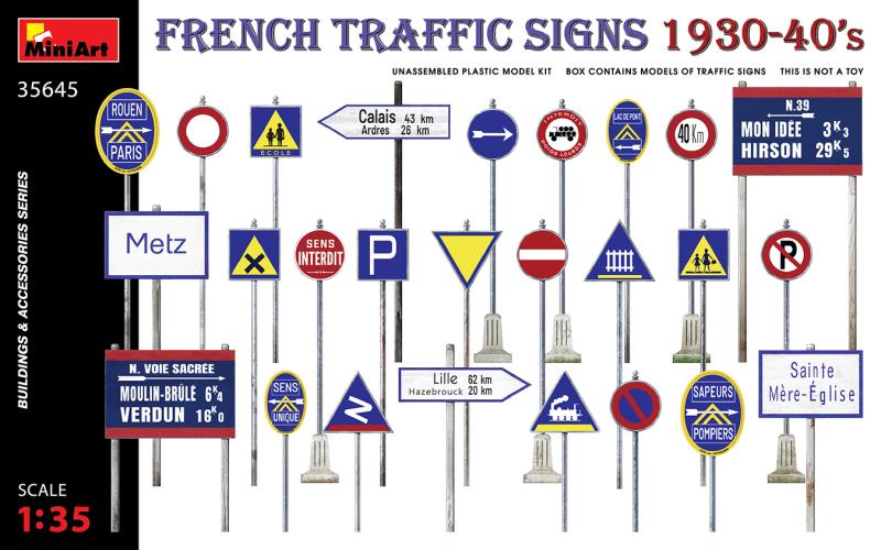 French Traffic Signs 1930-40’s 1/35