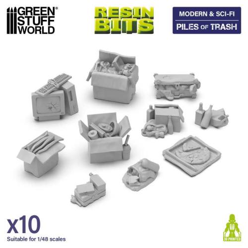 Green Stuff World: Piles of Trash - 3D Printed