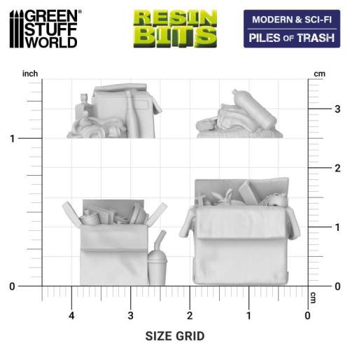 Green Stuff World: Piles of Trash - 3D Printed