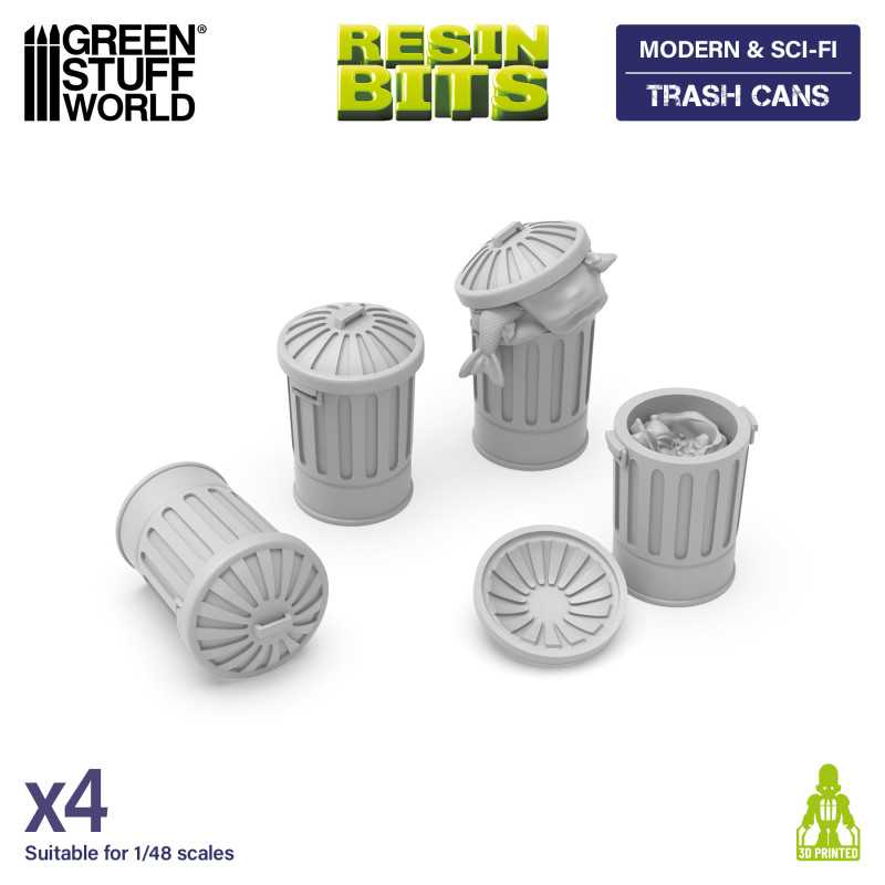 Green Stuff World: Trash Cans - 3D Printed