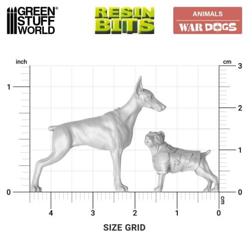 Green Stuff World: 3D Printed Resin Set - War Dogs (7) (1:35)