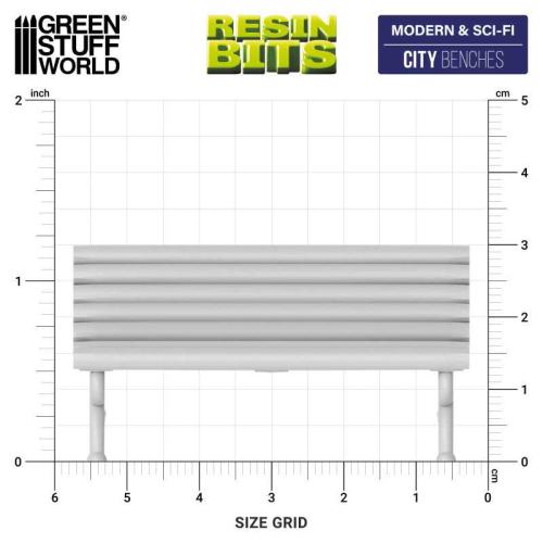 Green Stuff World: City Benches - 3D Printed