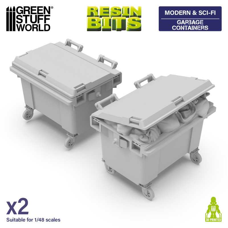 Green Stuff World: Garbage Containers - 3D Printed
