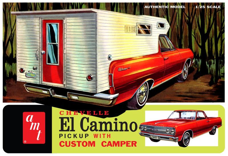 1965 Chevelle El Camino with Custom Camper 1/25