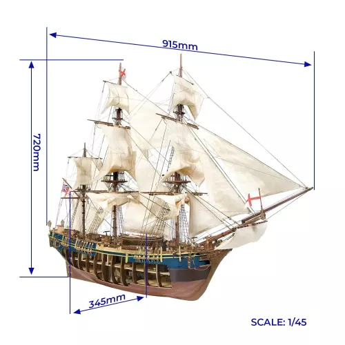 HMS Bounty 1/45